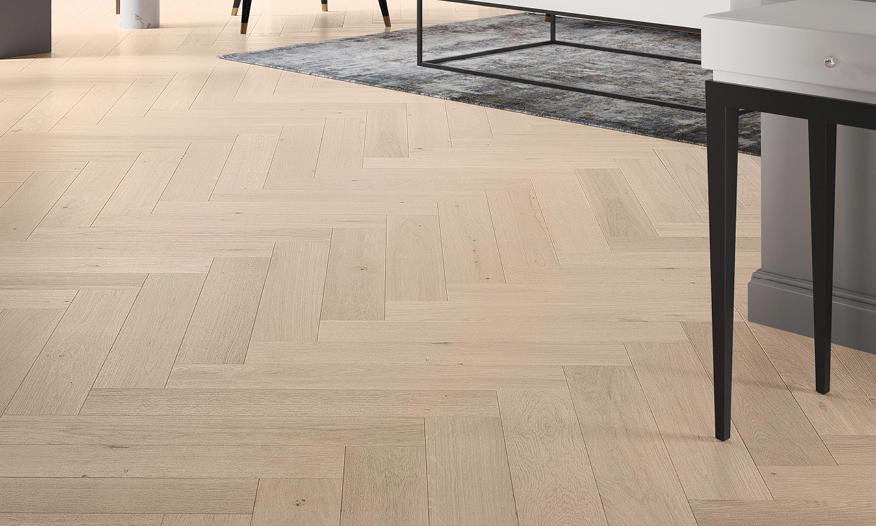 Parchet triplustratificat Cappuccino Herringbone 130 Barlinek