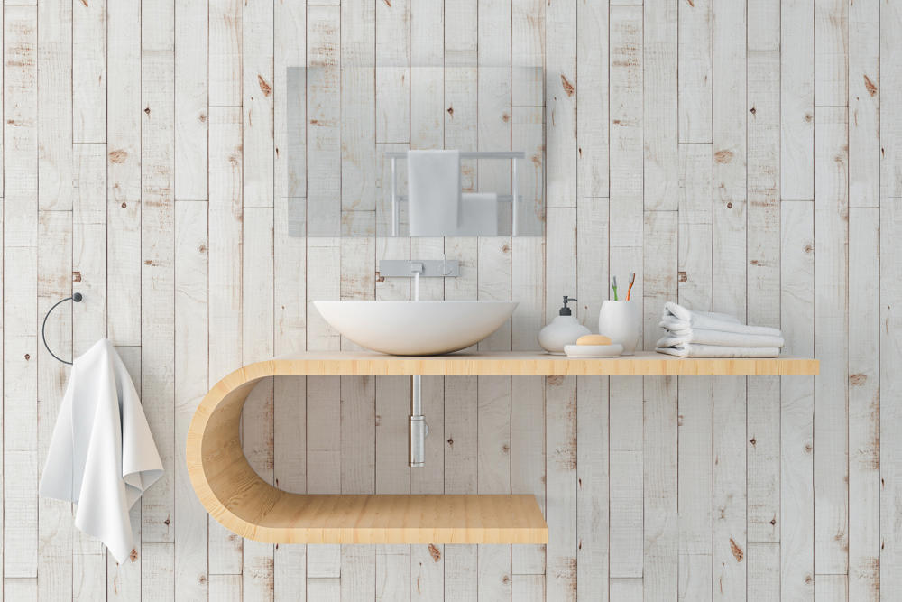 Tapet autoadeziv lemn alb Madeira White Linea colectia Lineafix Wall