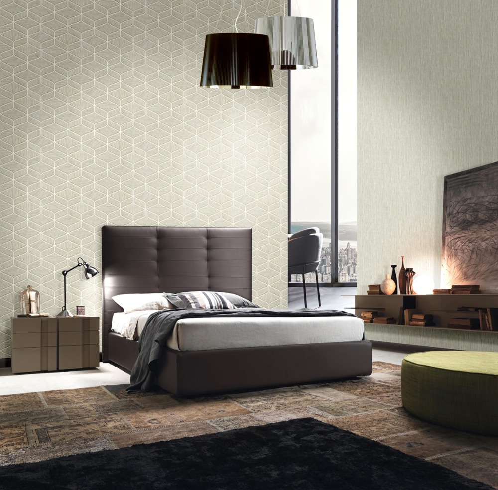 Tapet geometric gri deschis colectia Modern&Classic Design